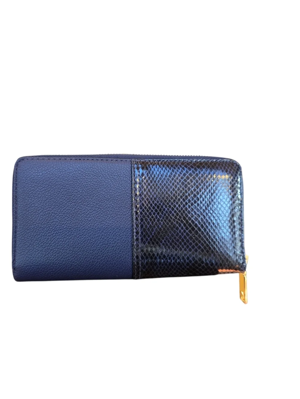 Victoria's Secret Midnight Blue Faux Leather Zip Around Wallet Organizer - Picture 2 of 13